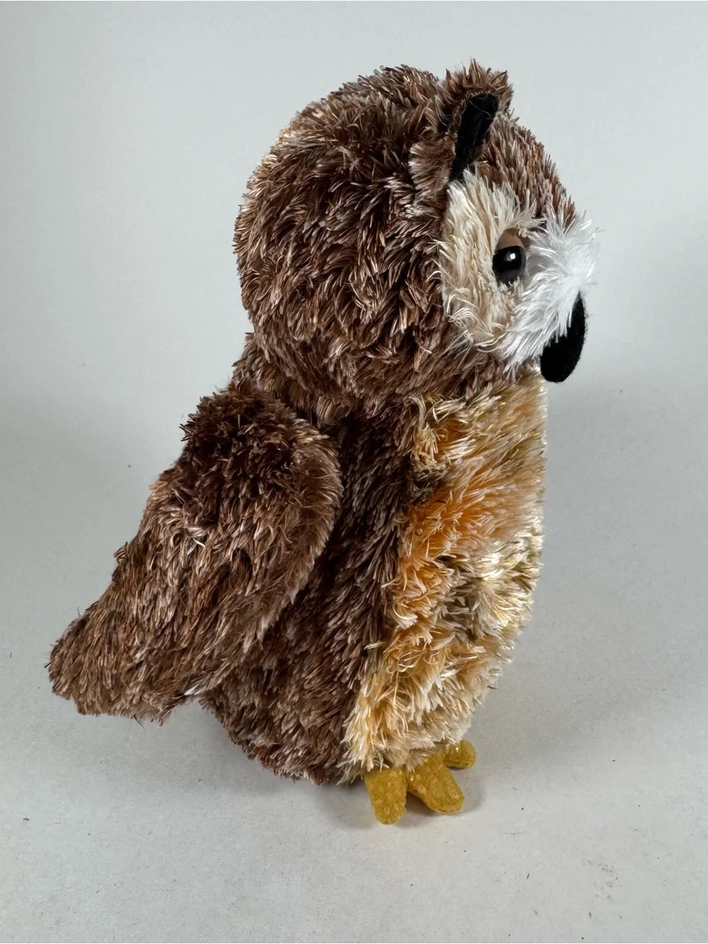 Aurora Plush Flopsies Osmond Owl Brown Beanie 7